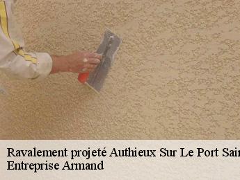 Ravalement projeté  authieux-sur-le-port-saint-ouen-76520 Entreprise Armand 