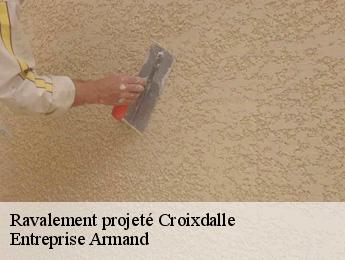 Ravalement projeté  croixdalle-76660 Entreprise Armand 