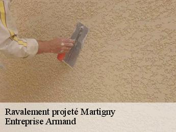Ravalement projeté  martigny-76880 Entreprise Armand 