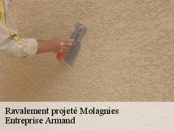 Ravalement projeté  molagnies-76220 Entreprise Armand 