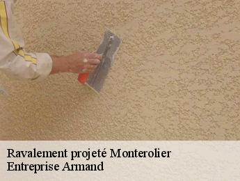 Ravalement projeté  monterolier-76680 Entreprise Armand 