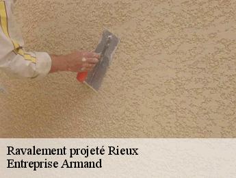 Ravalement projeté  rieux-76340 Entreprise Armand 