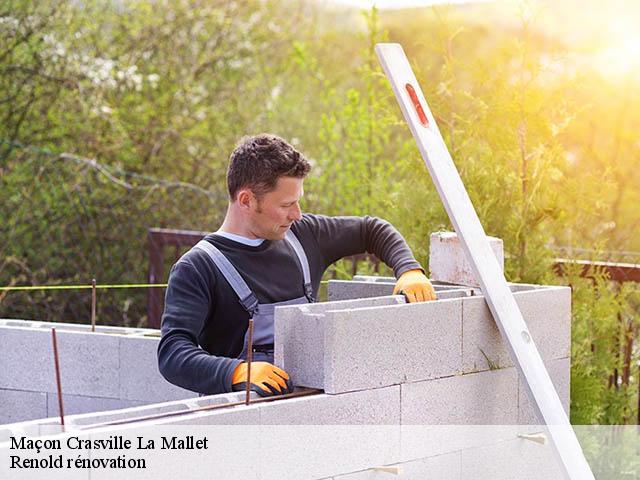 Maçon  crasville-la-mallet-76450 Renold rénovation