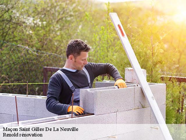 Maçon  saint-gilles-de-la-neuville-76430 Renold rénovation