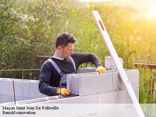 Maçon  saint-jean-de-folleville-76170 Renold rénovation